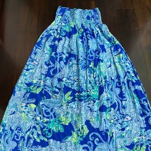 GUC Lilly Pulitzer XXS long maxi skirt.